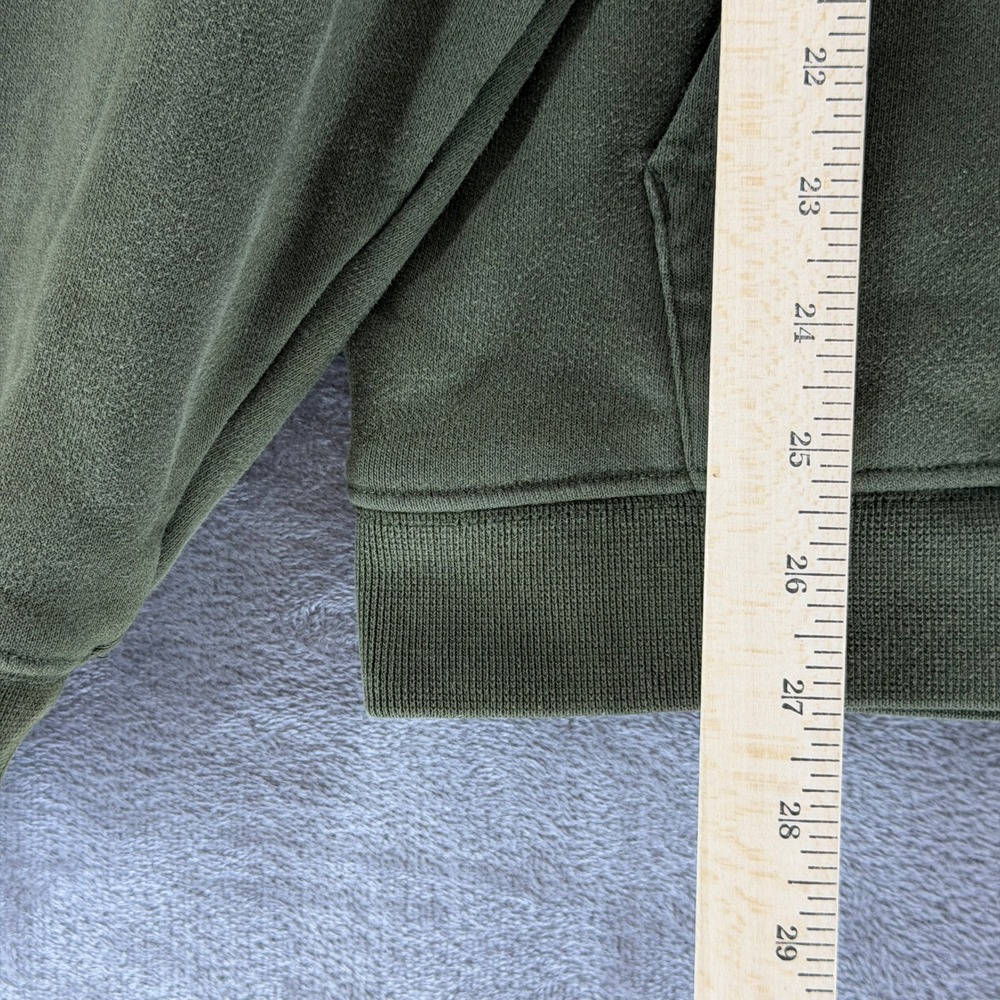 Alo Hoodie Mens L Accolade Olive Green Pullover Fleece Logo EUC - Picture 6 of 9